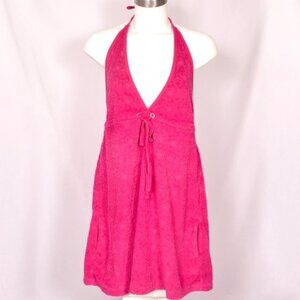 Xhilaration Halter Swim Cover Up Hot Pink Size Large